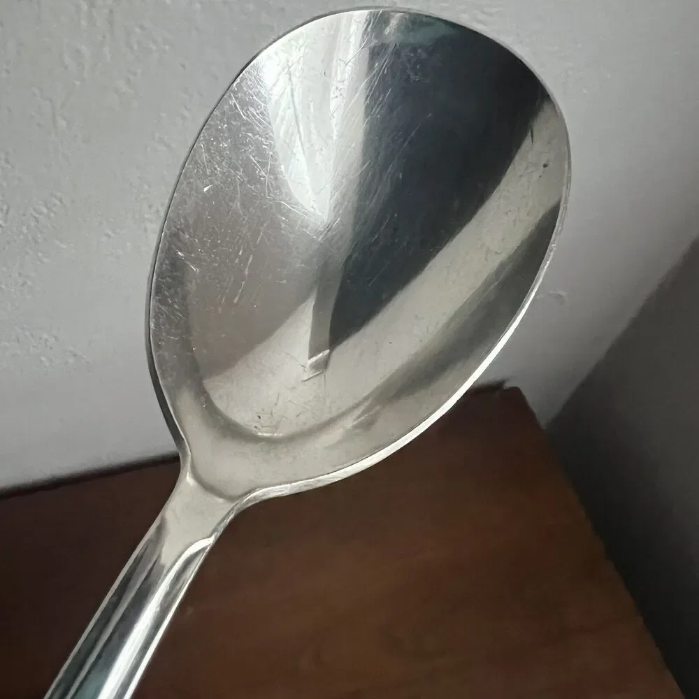 Vintage Wm A Rogers Serving Spoon Monogramed R